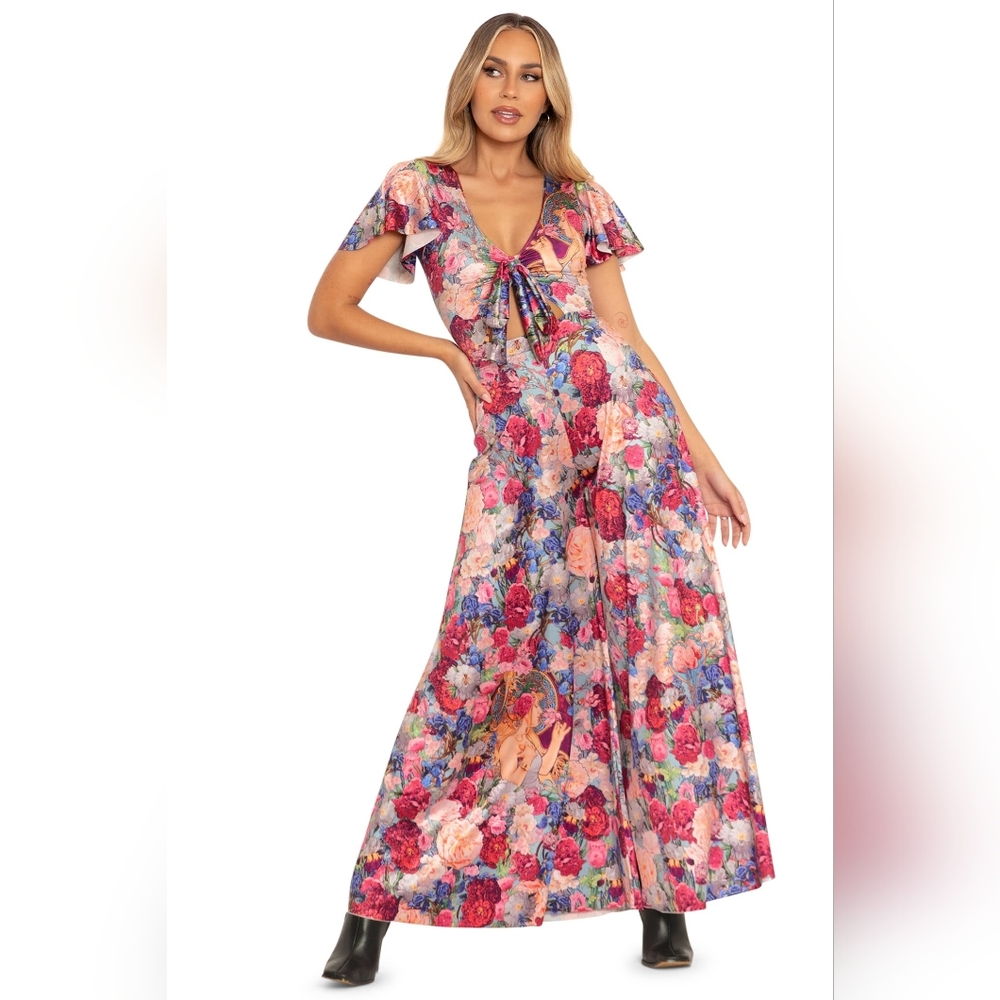 Blackmilk Fragrance of Violets Rio Jumpsuit